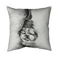 thumbnail image 1 of Begin Home Decor 5541-2020-AN185 20 x 20 in. Happy Dog Sketch-Double Sided Print Indoor Pillow, 1 of 1