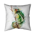 thumbnail image 1 of Begin Home Decor 5541-2020-AN204 20 x 20 in. Watercolor Chameleon-Double Sided Print Indoor Pillow, 1 of 1