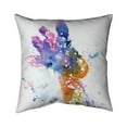 thumbnail image 1 of Begin Home Decor 5541-2020-AN23 20 x 20 in. Abstract Giraffe with Color Splash-Double Sided Print Indoor Pillow, 1 of 1