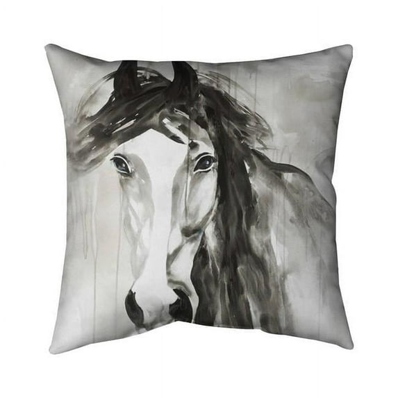 Begin Home Decor 5541-2020-AN250 20 x 20 in. Beautiful Wild Horse-Double Sided Print Indoor Pillow