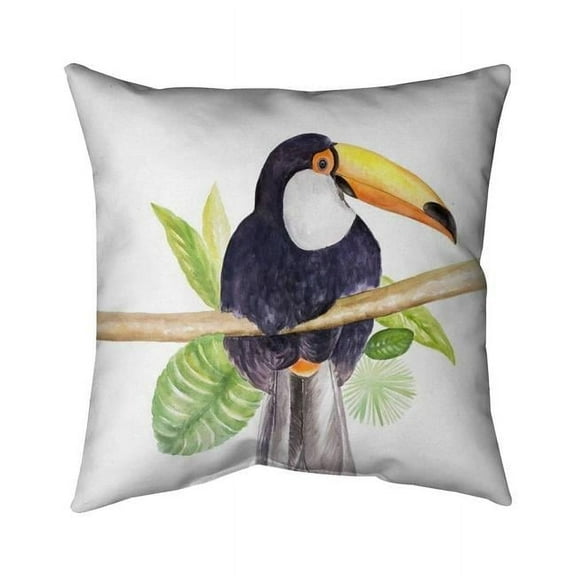 Begin Home Decor 5541-2020-AN354 20 x 20 in. Toucan-Double Sided Print Indoor Pillow