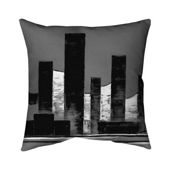 Begin Home Decor 5541-2020-CI322-1 20 x 20 in. Minimalist Abstract Buildings-Double Sided Print Indoor Pillow