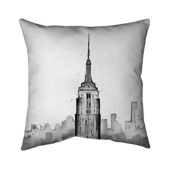 Begin Home Decor 5541-2020-CI360 20 x 20 in. Empire State Building-Double Sided Print Indoor Pillow