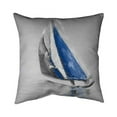 thumbnail image 1 of Begin Home Decor 5541-2020-CO63-1 20 x 20 in. Grey & Blue Boat Sailing-Double Sided Print Indoor Pillow, 1 of 1