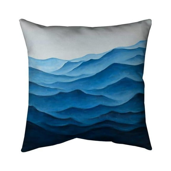 Begin Home Decor 5541-2020-CO90 20 x 20 in. Blue Ocean-Double Sided Print Indoor Pillow