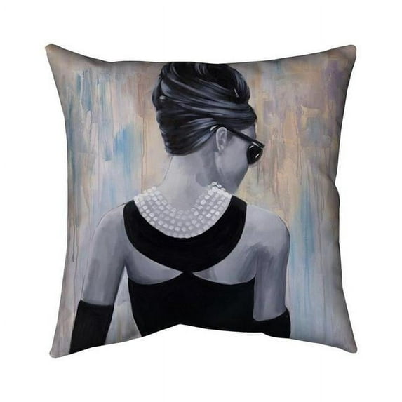 Begin Home Decor 5541-2020-FI17 20 x 20 in. Actress Audrey Hepburn-Double Sided Print Indoor Pillow