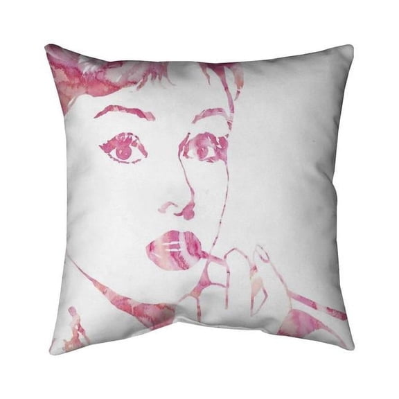 Begin Home Decor 5541-2020-FI19-2 20 x 20 in. Glamor Audrey Hepburn-Double Sided Print Indoor Pillow