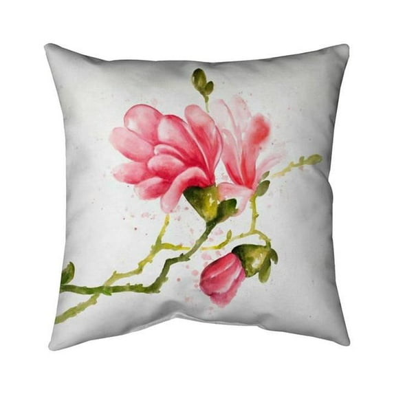 Begin Home Decor 5541-2020-FL209 20 x 20 in. Magnolia Flowers-Double Sided Print Indoor Pillow