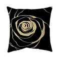 thumbnail image 1 of Begin Home Decor 5541-2020-FL223 20 x 20 in. Black Rose-Double Sided Print Indoor Pillow, 1 of 1
