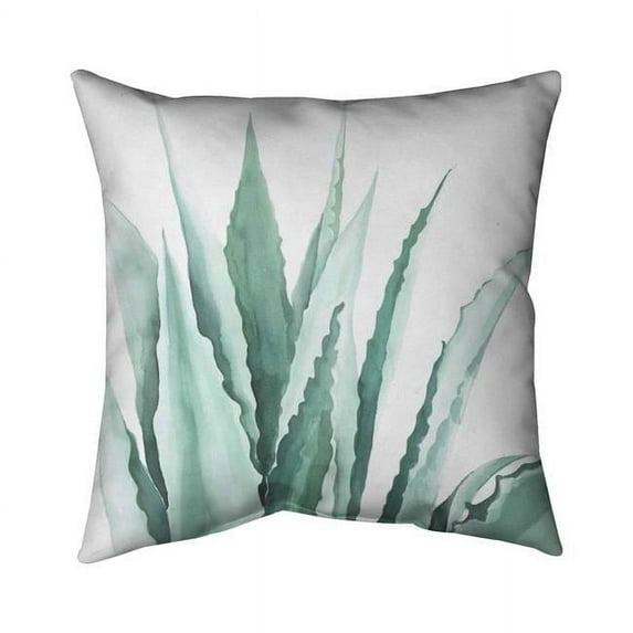 Begin Home Decor 5541-2020-FL258 20 x 20 in. Watercolor Agave Plant-Double Sided Print Indoor Pillow