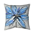 thumbnail image 1 of Begin Home Decor 5541-2020-FL28 20 x 20 in. Blue Flower-Double Sided Print Indoor Pillow, 1 of 1