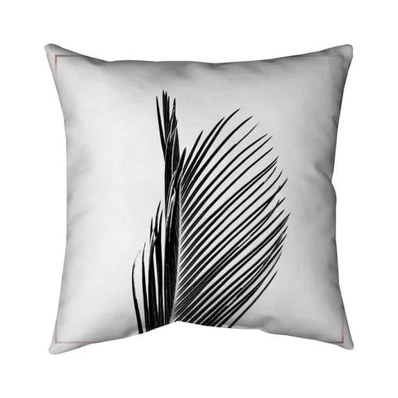 Begin Home Decor 5541-2020-FL304 20 x 20 in. Areca Palm with Rose Line-Double Sided Print Indoor Pillow