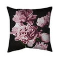 thumbnail image 1 of Begin Home Decor 5541-2020-FL355-1 20 x 20 in. Pink Peonies-Double Sided Print Indoor Pillow, 1 of 1