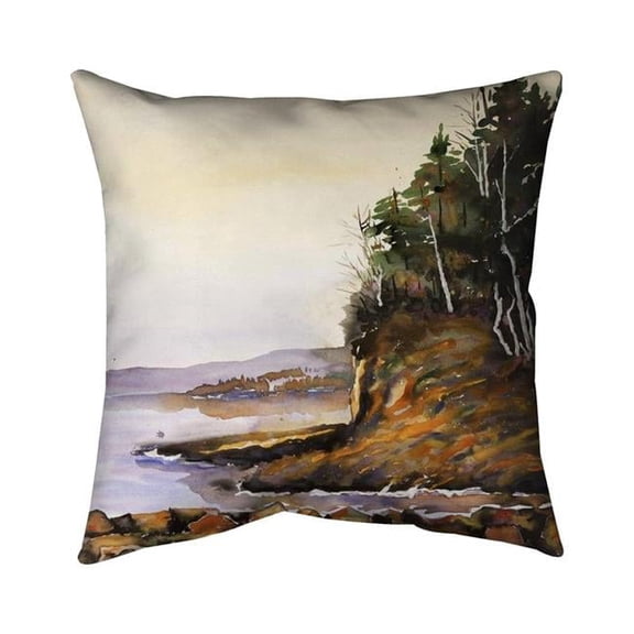 Begin Home Decor 5541-2020-LA154 20 x 20 in. Peaceful Lake-Double Sided Print Indoor Pillow