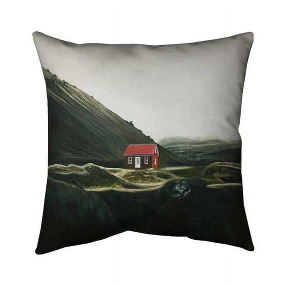 Begin Home Decor 5541-2020-LA185 20 x 20 in. Isolated Shack-Double Sided Print Indoor Pillow