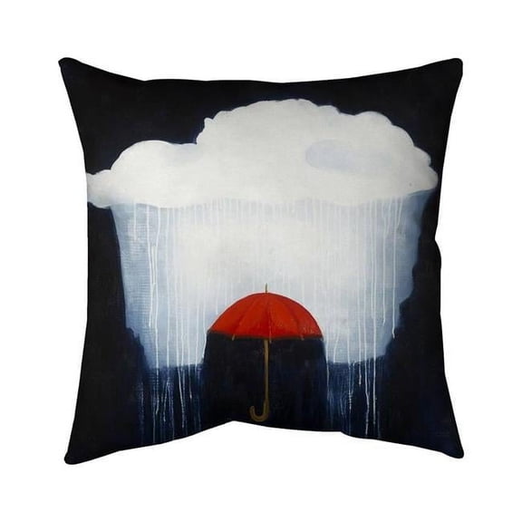 Begin Home Decor 5541-2020-MI43 20 x 20 in. Umbrella Under Heavy Rain-Double Sided Print Indoor Pillow