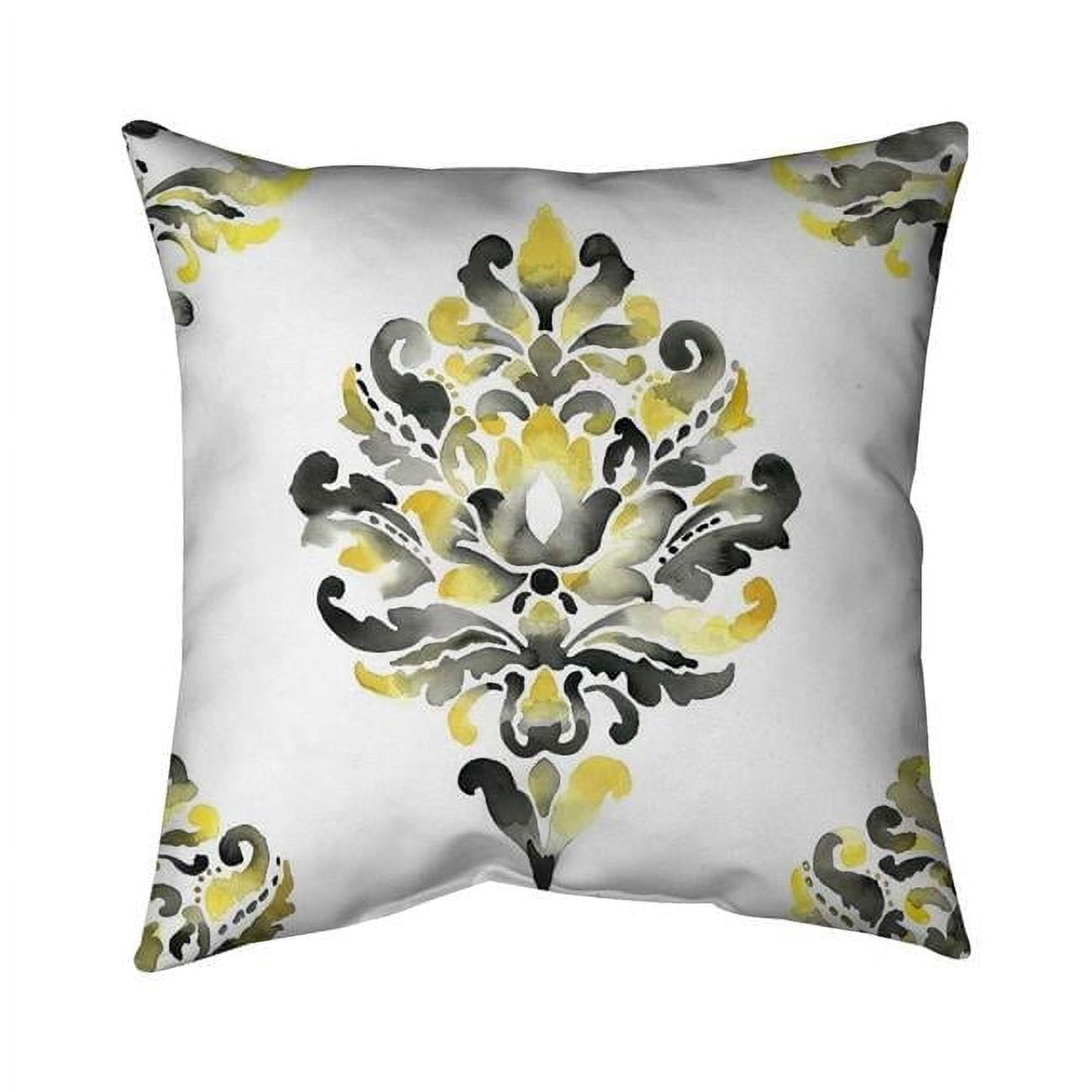 Begin Home Decor 5541-2020-PA5 20 x 20 in. Baroque Ornament-Double Sided Print Indoor Pillow