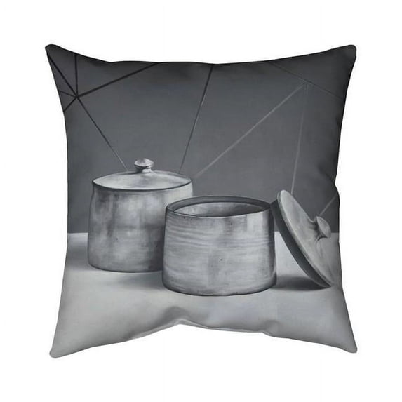 Begin Home Decor 5541-2020-SL29 20 x 20 in. Old Pot with Lid-Double Sided Print Indoor Pillow