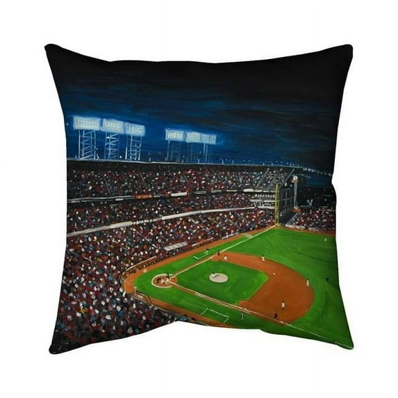 Begin Home Decor 5541-2020-SP65 20 x 20 in. Baseball Game-Double Sided Print Indoor Pillow