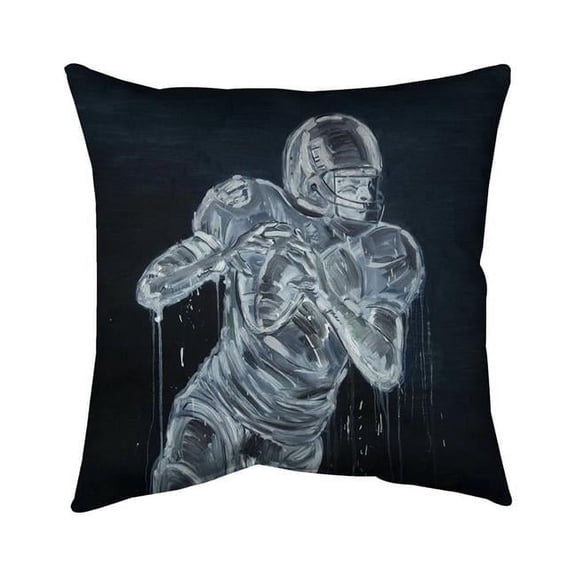 Begin Home Decor 5541-2020-SP66 20 x 20 in. Football Player-Double Sided Print Indoor Pillow