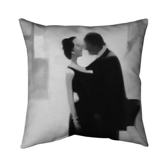 Begin Home Decor 5541-2020-ST58 20 x 20 in. Couple in the Street-Double Sided Print Indoor Pillow