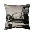 thumbnail image 1 of Begin Home Decor 5541-2020-TR20-1-CR 20 x 20 in. Sepia Airplane-Double Sided Print Indoor Pillow, 1 of 1