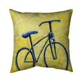 thumbnail image 1 of Begin Home Decor 5541-2020-TR25 20 x 20 in. Blue Bike Abstract-Double Sided Print Indoor Pillow, 1 of 1