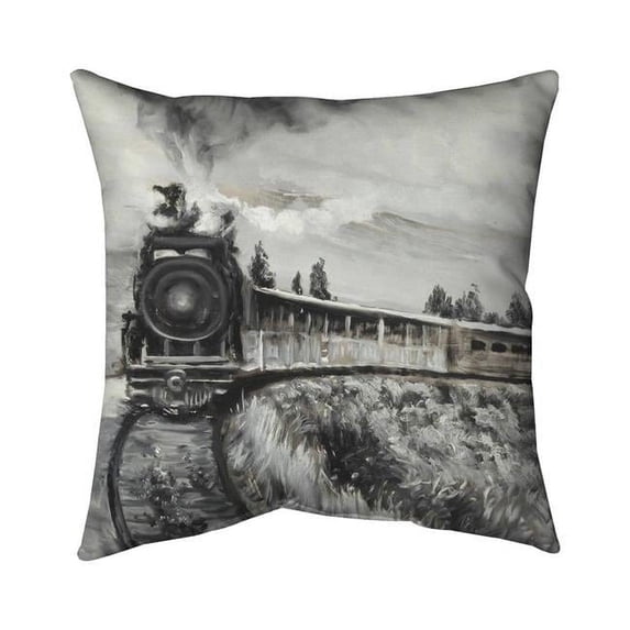 Begin Home Decor 5541-2020-TR51 20 x 20 in. Steam Engine Train-Double Sided Print Indoor Pillow