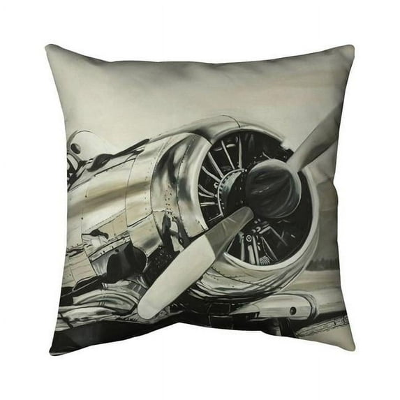 Begin Home Decor 5541-2020-TR57 20 x 20 in. Vintage Aircraft-Double Sided Print Indoor Pillow