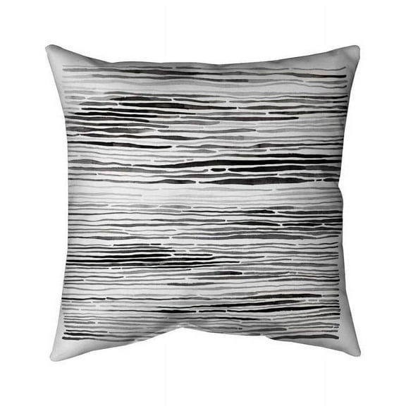 Begin Home Decor 5541-2626-AB68 26 x 26 in. Grey Grooves-Double Sided Print Indoor Pillow