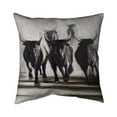 thumbnail image 1 of Begin Home Decor 5541-2626-AN133 26 x 26 in. Running Fierce Bulls-Double Sided Print Indoor Pillow, 1 of 1
