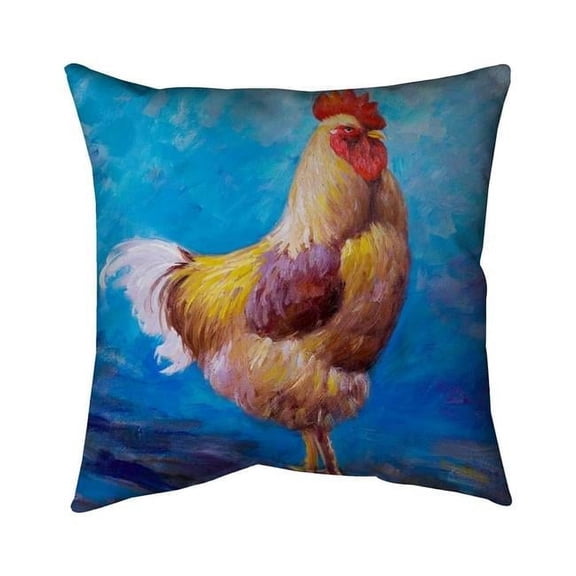 Begin Home Decor 5541-2626-AN200 26 x 26 in. Beautiful Rooster-Double Sided Print Indoor Pillow