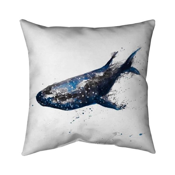 Begin Home Decor 5541-2626-AN247-1 26 x 26 in. Abstract Whale Shark-Double Sided Print Indoor Pillow