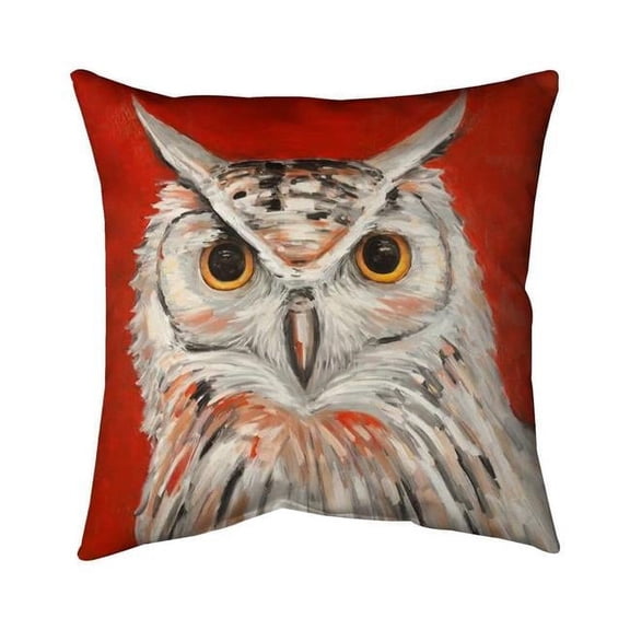Begin Home Decor 5541-2626-AN297 26 x 26 in. Colorful Eagle Owl-Double Sided Print Indoor Pillow