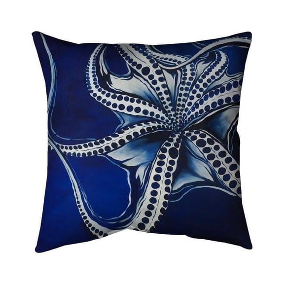Begin Home Decor 5541-2626-AN336 26 x 26 in. Dancing Octopus-Double Sided Print Indoor Pillow
