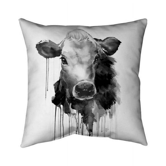 Begin Home Decor 5541-2626-AN369-1 26 x 26 in. Jersey Cow-Double Sided Print Indoor Pillow