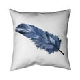thumbnail image 1 of Begin Home Decor 5541-2626-AN428 26 x 26 in. Blue Feather-Double Sided Print Indoor Pillow, 1 of 1