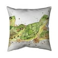 thumbnail image 1 of Begin Home Decor 5541-2626-AN452 26 x 26 in. Small Aquatic Turtles-Double Sided Print Indoor Pillow, 1 of 1
