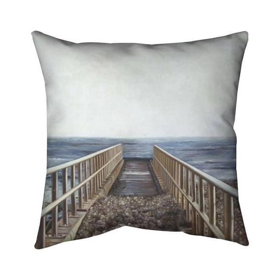 Begin Home Decor 5541-2626-CO134 26 x 26 in. Relaxing Beach-Double Sided Print Indoor Pillow