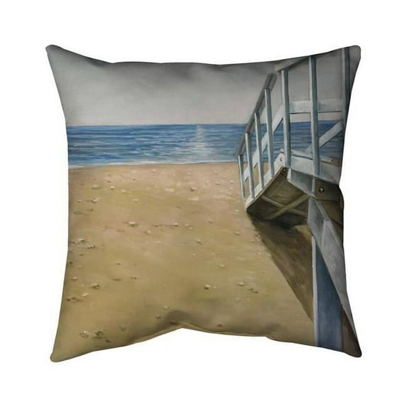 Begin Home Decor 5541-2626-CO44 26 x 26 in. Seaside Landscape-Double Sided Print Indoor Pillow