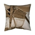 thumbnail image 1 of Begin Home Decor 5541-2626-CO81-1 26 x 26 in. Tied Up Rowing Boat-Double Sided Print Indoor Pillow, 1 of 1