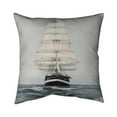 thumbnail image 1 of Begin Home Decor 5541-2626-CO87 26 x 26 in. Ship Gently Sailing by A Cloudy Day-Double Sided Print Indoor Pillow, 1 of 1