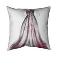 thumbnail image 1 of Begin Home Decor 5541-2626-FA12 26 x 26 in. Pink Princess Dress-Double Sided Print Indoor Pillow, 1 of 1