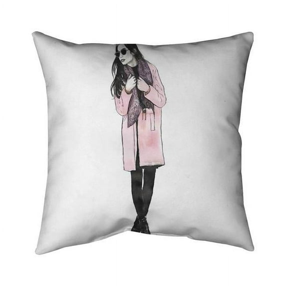 Begin Home Decor 5541-2626-FA42 26 x 26 in. Woman Spring Look-Double Sided Print Indoor Pillow