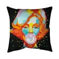 thumbnail image 1 of Begin Home Decor 5541-2626-FI50 26 x 26 in. Colorful Marilyne Monroe Bubblegum-Double Sided Print Indoor Pillow, 1 of 1