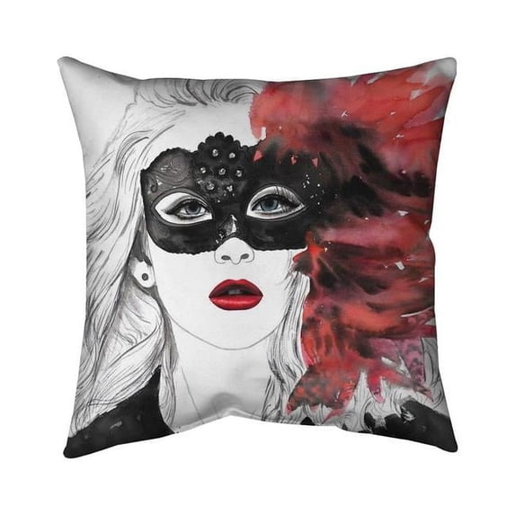 Begin Home Decor 5541-2626-FI85 26 x 26 in. Masked Ball-Double Sided Print Indoor Pillow