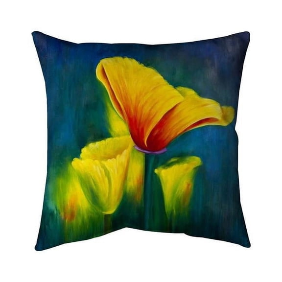 Begin Home Decor 5541-2626-FL104 26 x 26 in. Beautiful Colorful Flowers-Double Sided Print Indoor Pillow