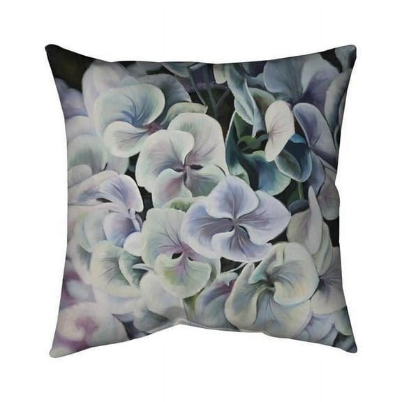 Begin Home Decor 5541-2626-FL148 26 x 26 in. Colorful Hydrangea Flowers-Double Sided Print Indoor Pillow