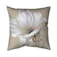 thumbnail image 1 of Begin Home Decor 5541-2626-FL25 26 x 26 in. White Abstract Wild Flower-Double Sided Print Indoor Pillow, 1 of 1
