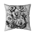 thumbnail image 1 of Begin Home Decor 5541-2626-FL267-1 26 x 26 in. Monochrome Abstract Roses-Double Sided Print Indoor Pillow, 1 of 1